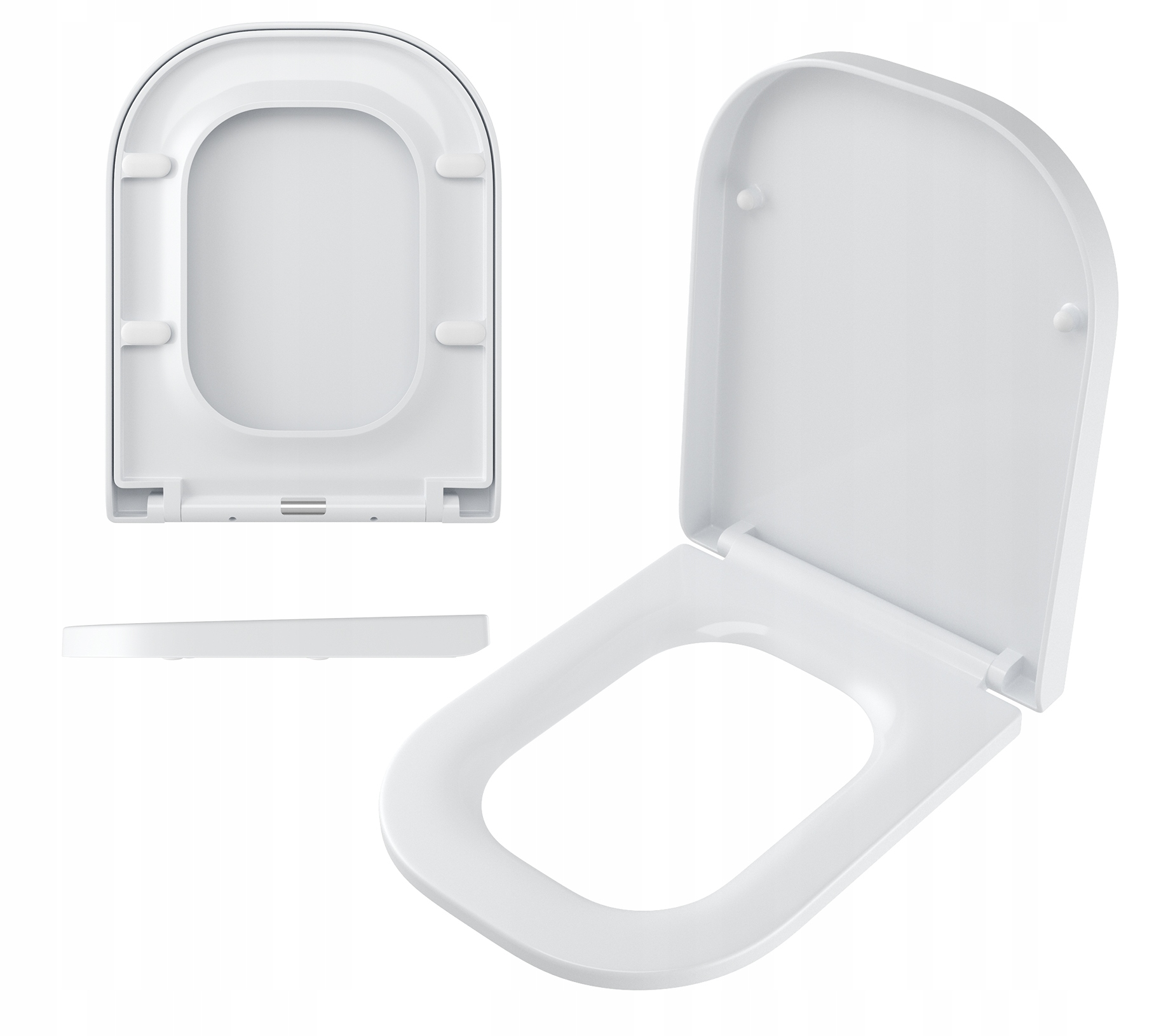 Wc Sedátko S Wc Polypropylenem, Pomalu Padající, Odnímatelné, Bílá, Levná Barva