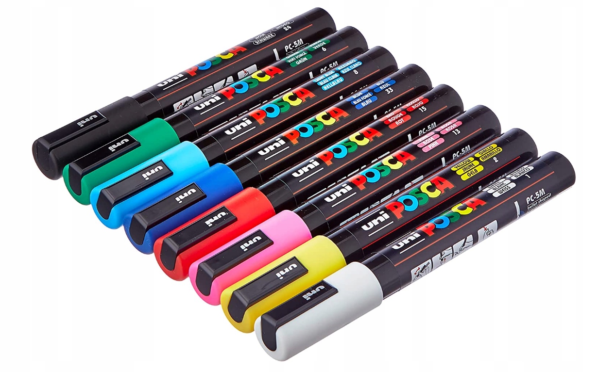 Marker UNI PC-5M POSCA kpl. 8 szt. EAN (GTIN) 5906340928347