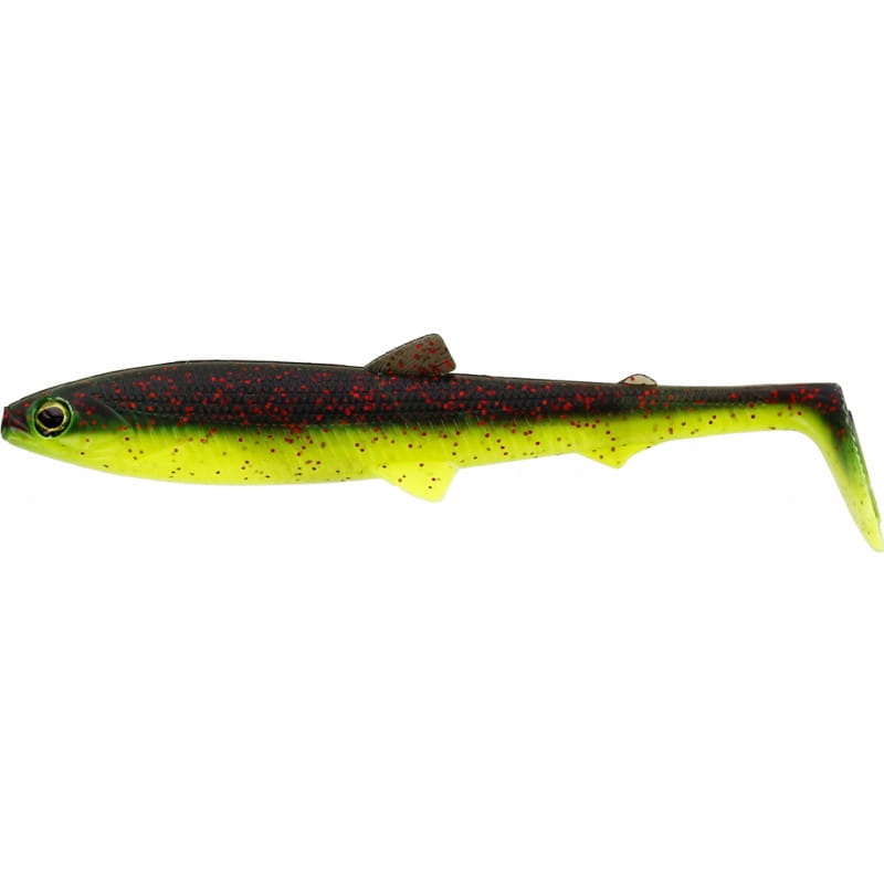 Guma Westin BullTeez Shadtail 9,5cm Black/Chartreuse