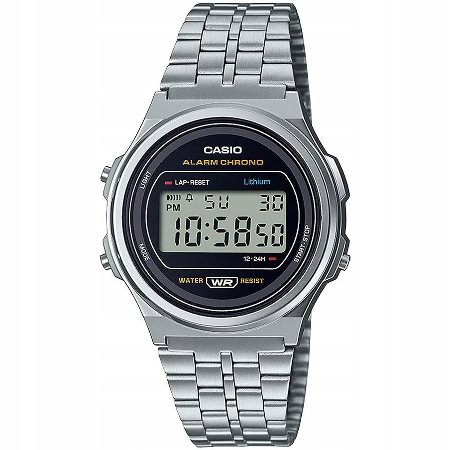 Hodinky Casio Vintage A171WE-1AEF stříbrné