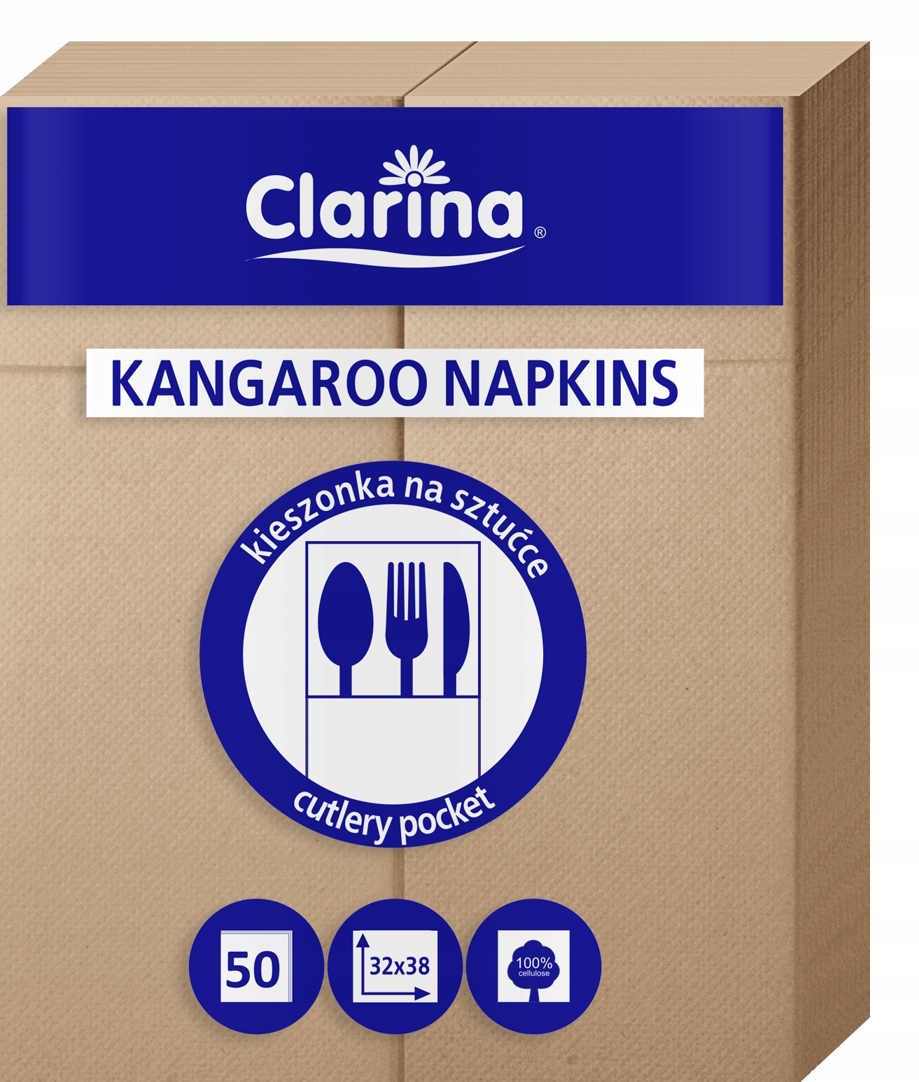 

Serwetki kangurki kieszonki na sztućce Kraft A'50