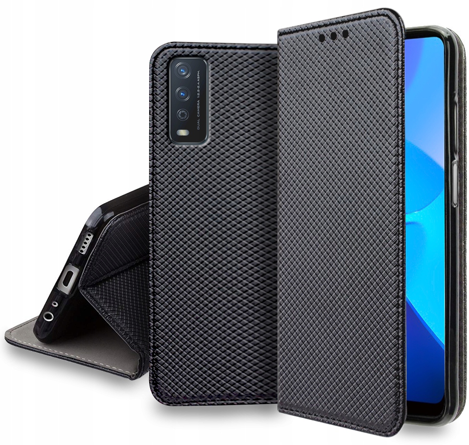 

Etui Smart Magnet Case Szkło do Vivo Y11S Y20S