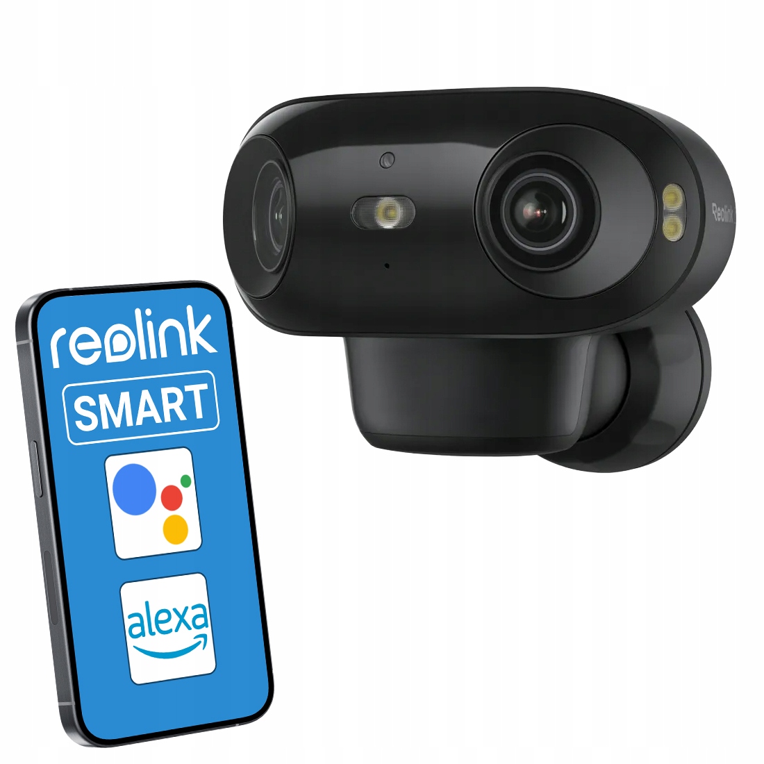 Venkovní WiFi kamera 4K Reolink Ai 8MP Dvojitý Objektiv 5000 mAh černá