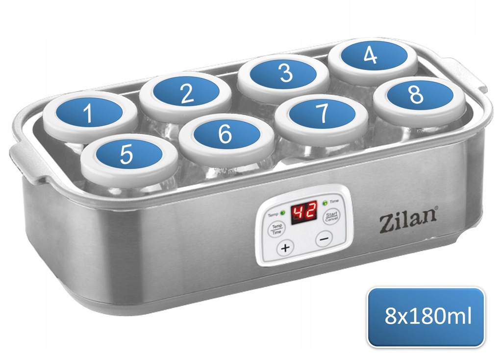 JOGURTOWNICA, TIMER, AUTOMAT, 1440ML /8x180ML/ Kod producenta ZLN6104