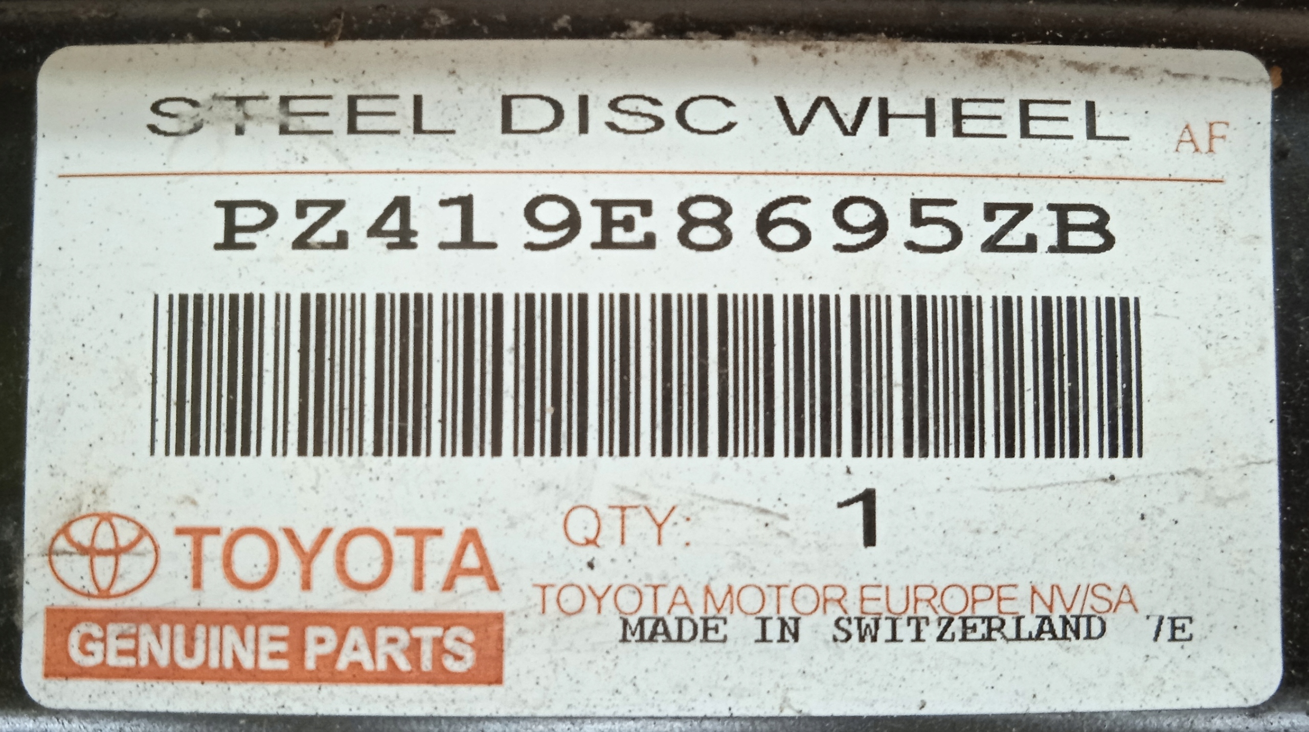 FELGA STALOWA 16 AURIS AVENSIS COROLLA RAV-4 C-HR VITARA 5x114,3 ET45 Szerokość felgi 6.5