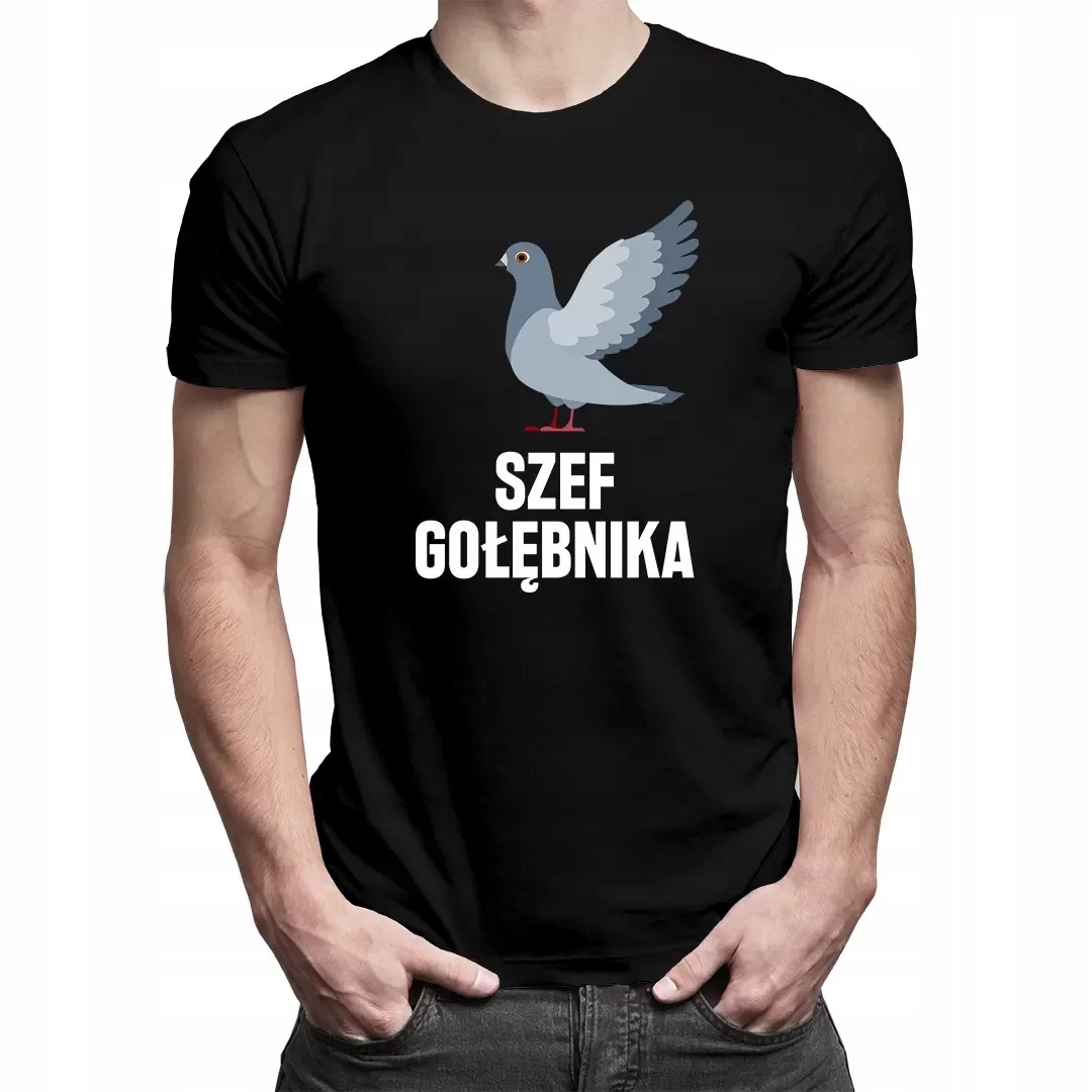 

Szef gołębnika zabawna koszulka dla gołębiarza