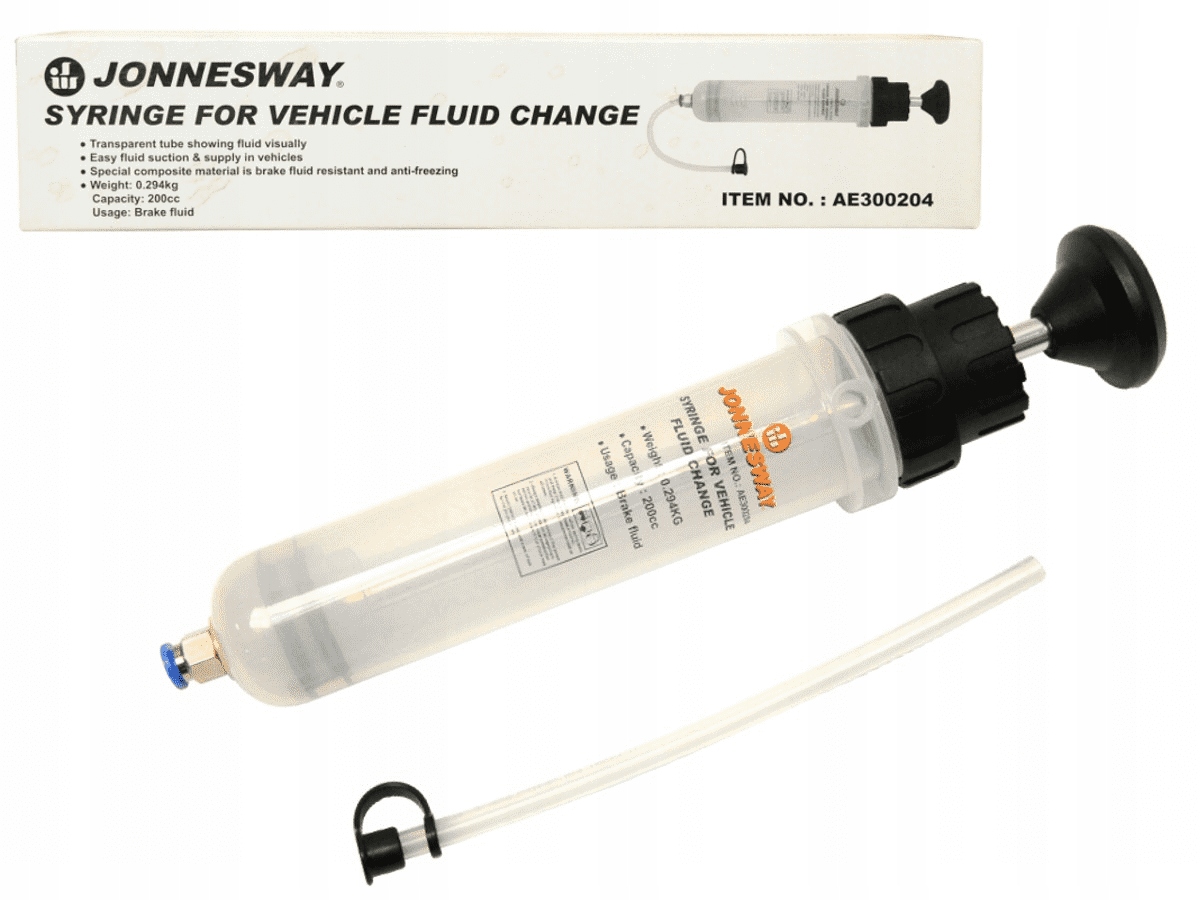 ODSYSARKA OLEJU PŁYNÓW HAMULCÓW STRZYKAWKA 200 ml