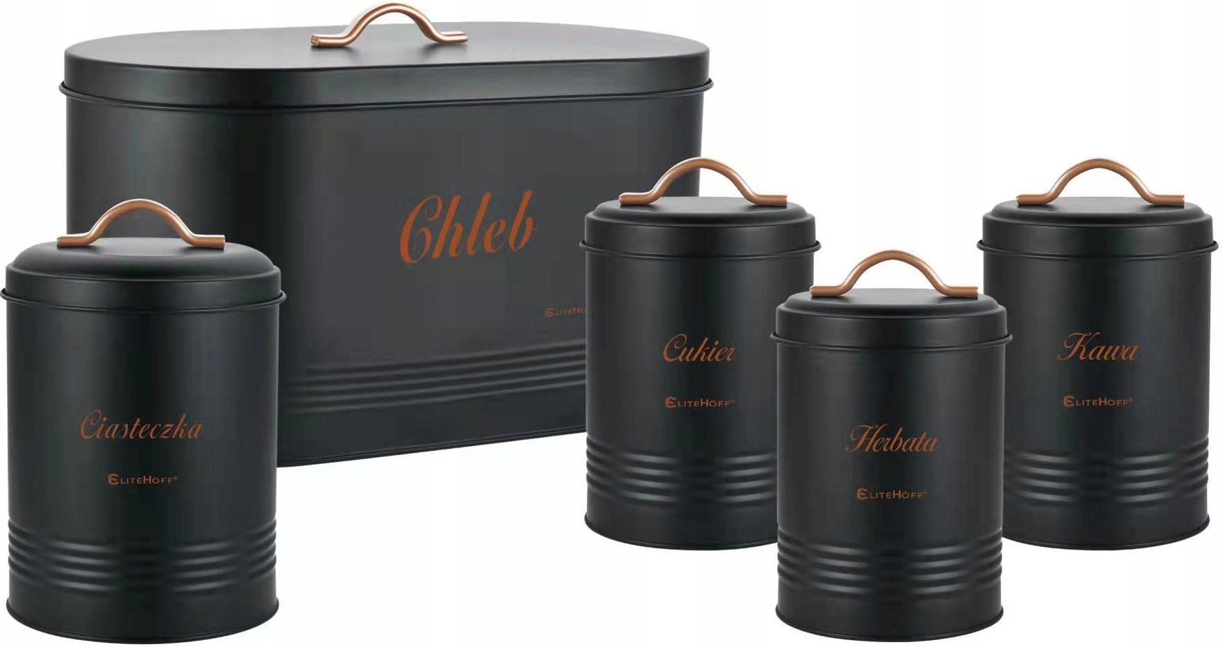Chlebník sada Elitehoff, černý kov