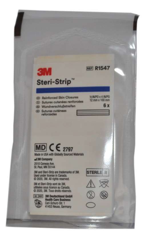 

R1547 Steri Strip 12mmx100mm Paski Do Zam Ran 1SZT