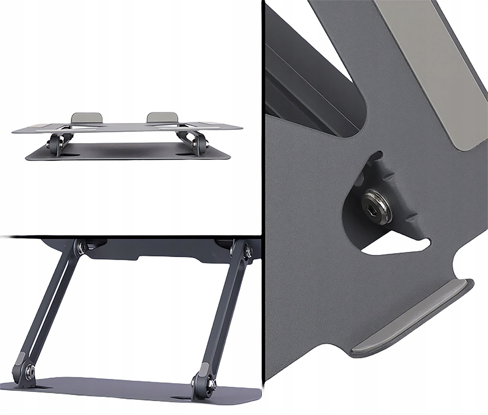 SOUNDANCE Podstawka Laptopa Obracana Ergonomiczna Regulowana Czarna — miniatura 14