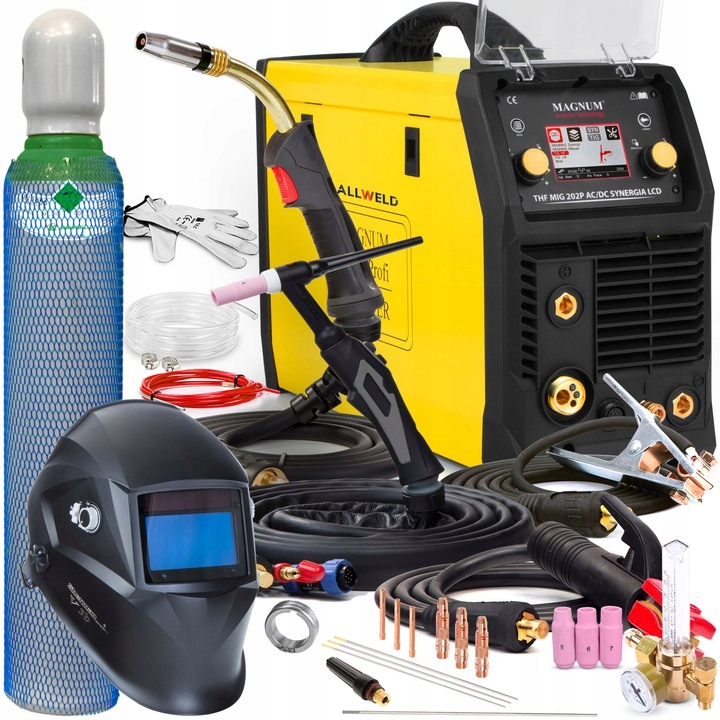 Invertorová Svářečka Invertorová Magnum Thf Mig 202P Mma Tig Ac DC 200A 230V