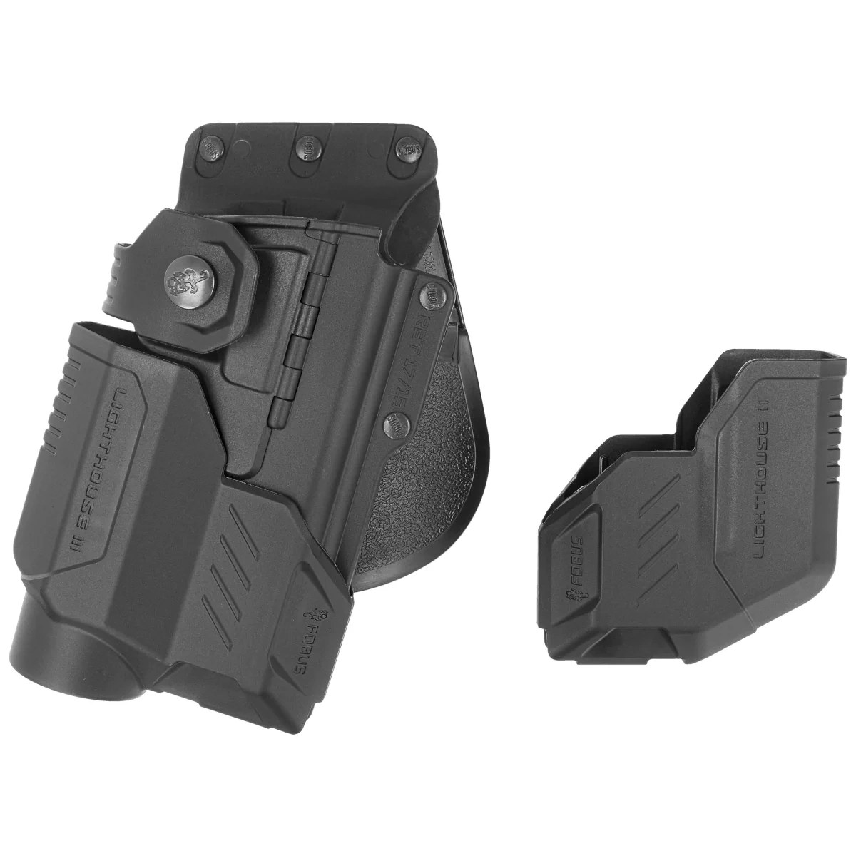 Kabura Fobus RBT17 Rt do Glock 17, 22, 31 dwie osłony na latarkę
