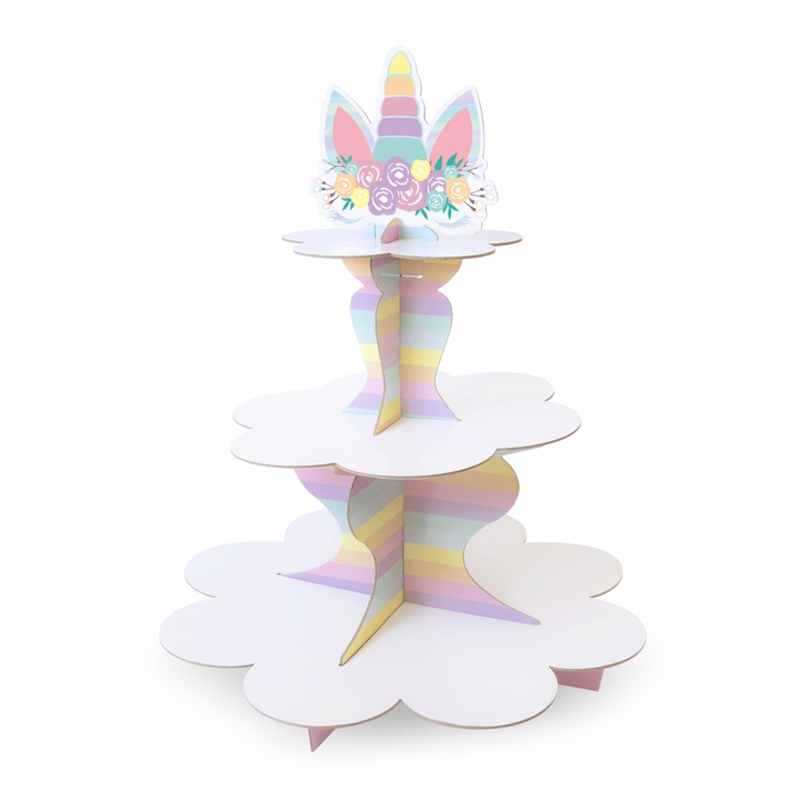 

Patera 3-poziomowa do muffinek Jednorożec, 30 cm