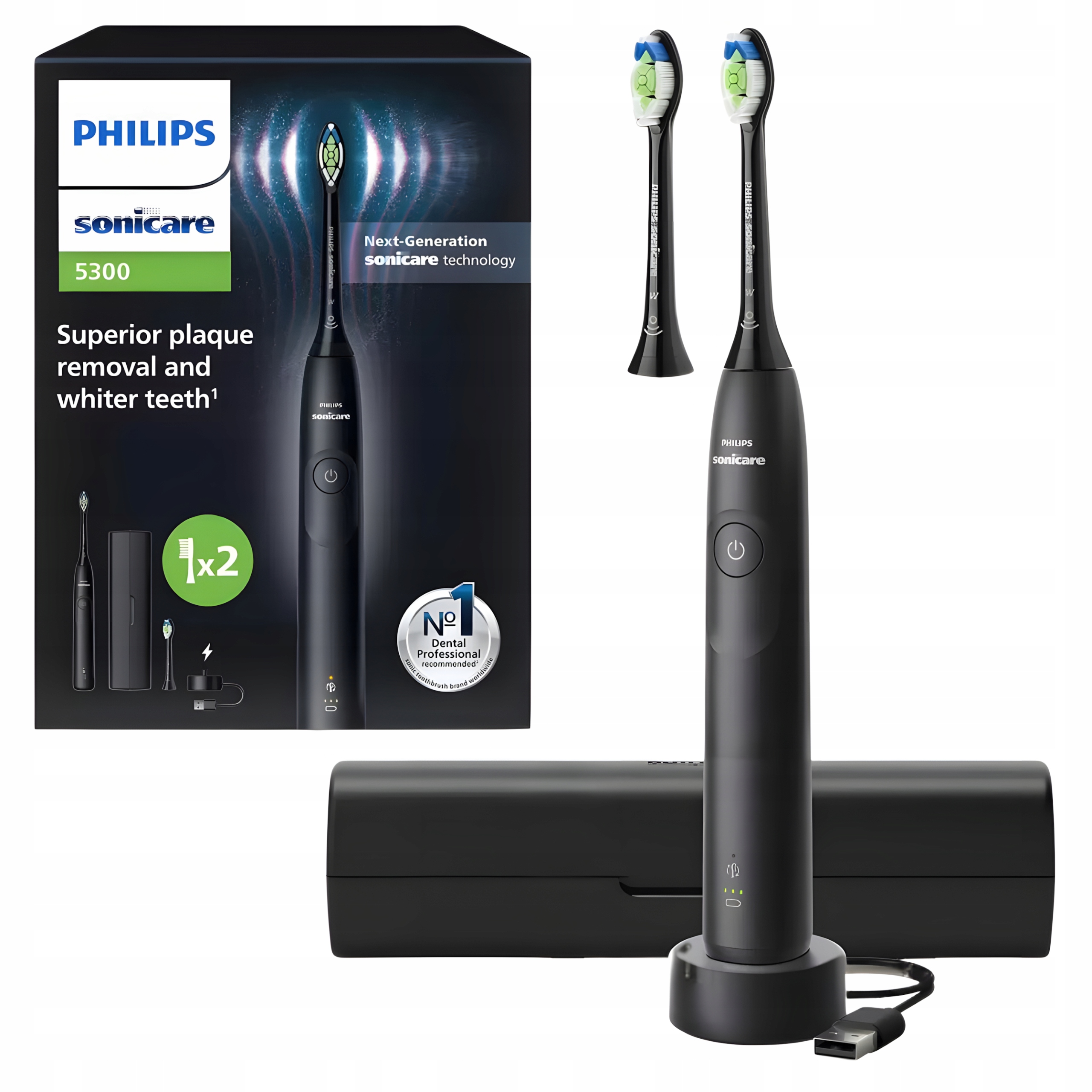 Szczoteczka Soniczna Philips Sonicare Protective Clean 5300 Czarna z Etui
