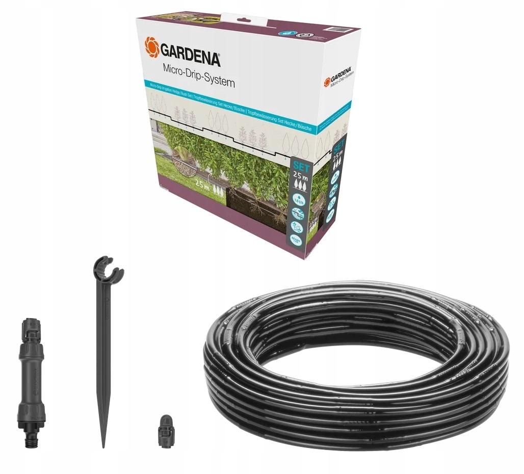 Gardena 13500-20 Linia Kroplująca Do Rzędów Roślin Zestaw 25 M