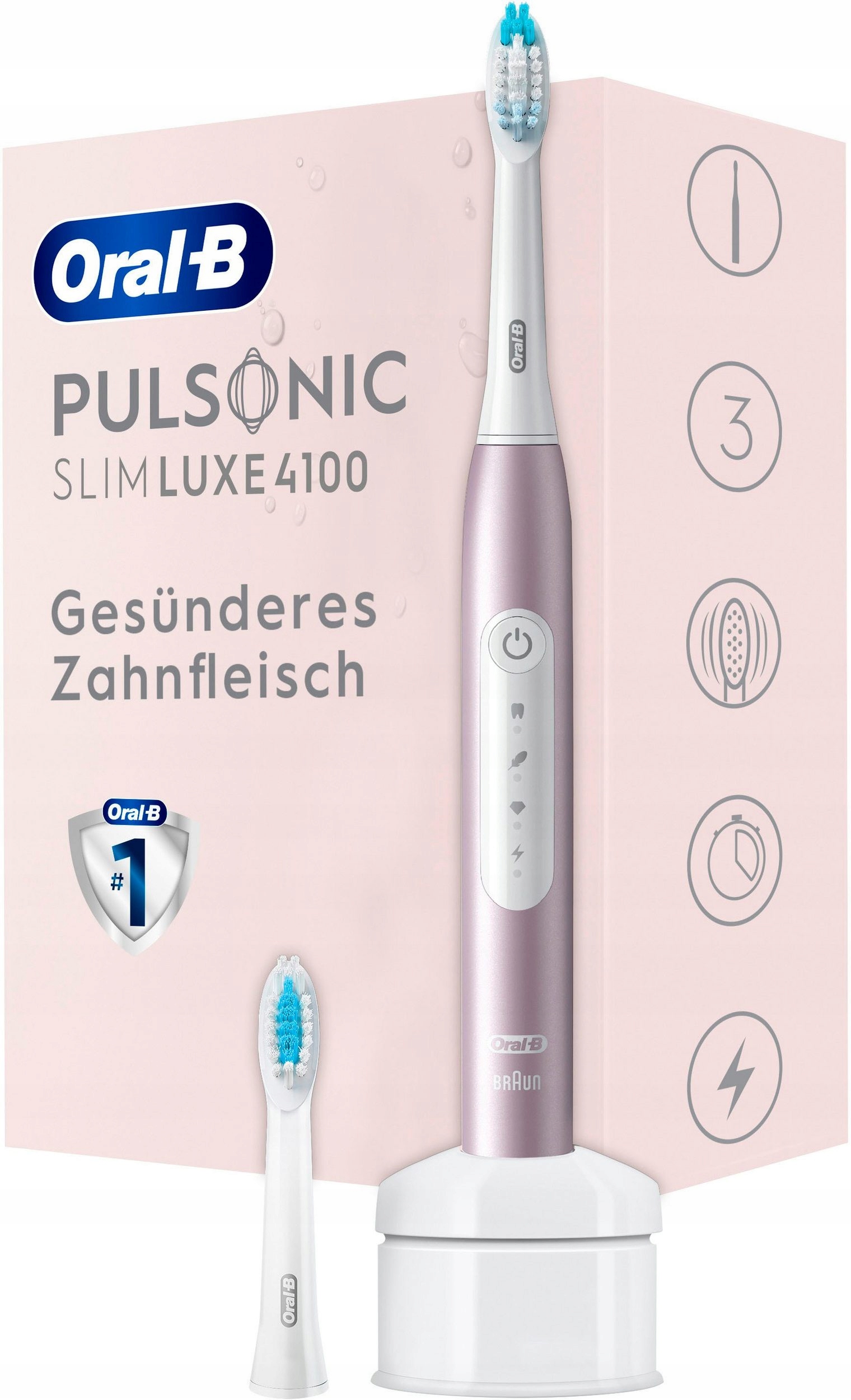 Szczoteczka elektryczna Oral-B Pulsonic Slim Luxe 4100 Rose