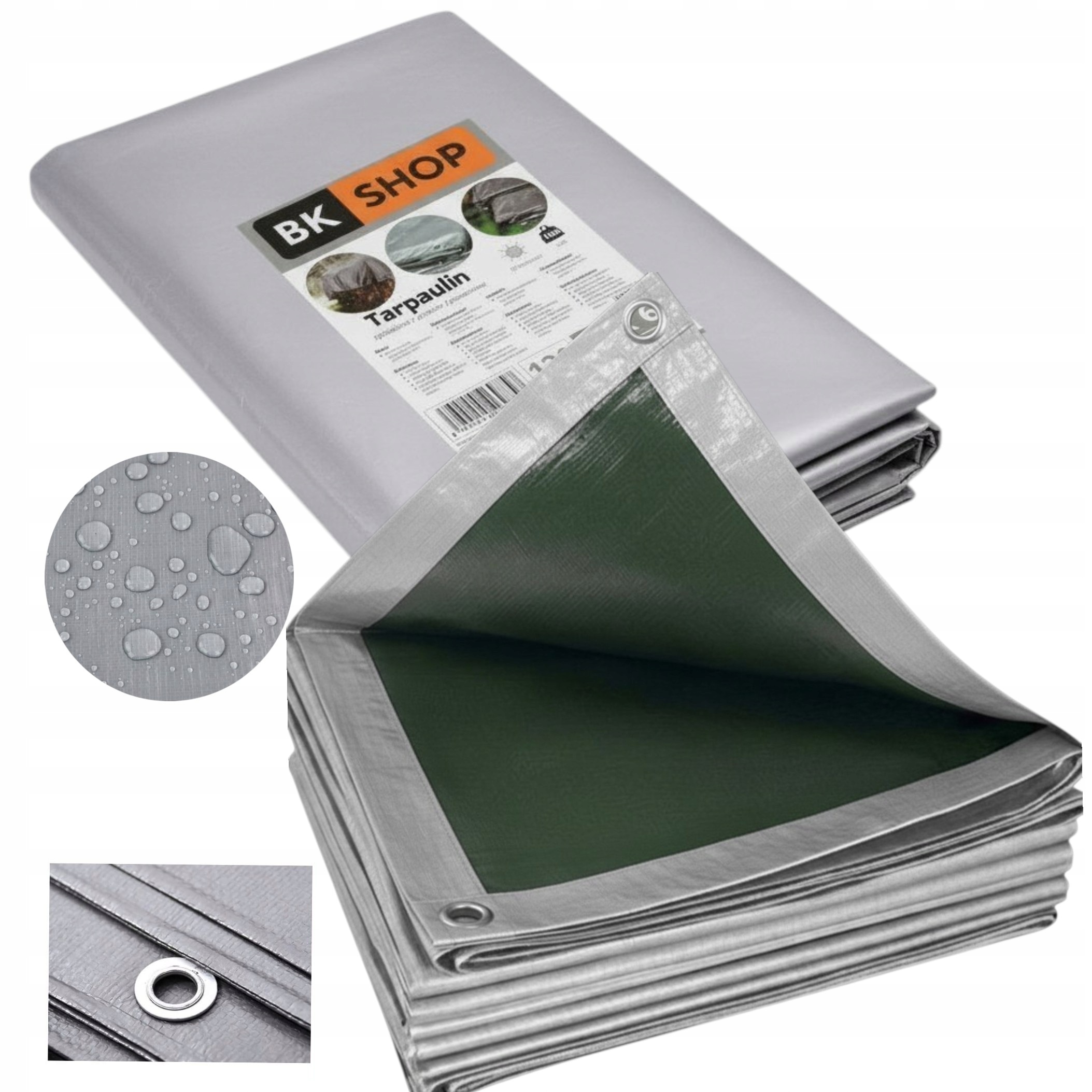 Plachta 120g 6x10 Mrazuvzdorná, voděodolná, Uv zesílená, ochranná