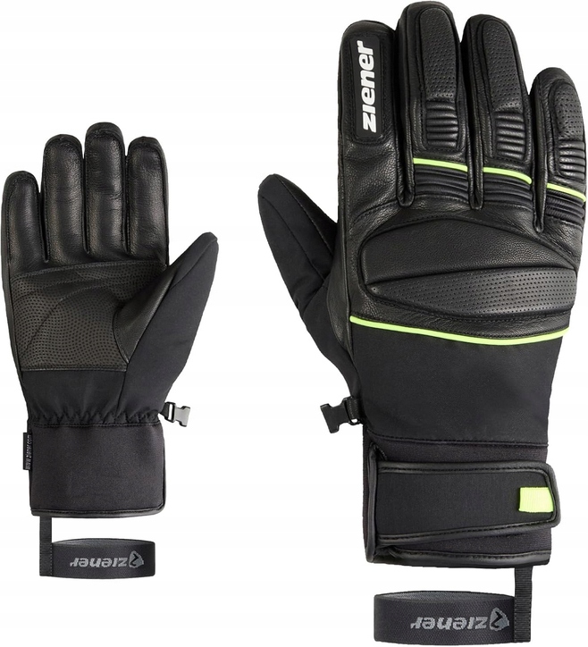 N775 Rękawice narciarskie/do sportów zimowych Ziener Gomin black/lime 8