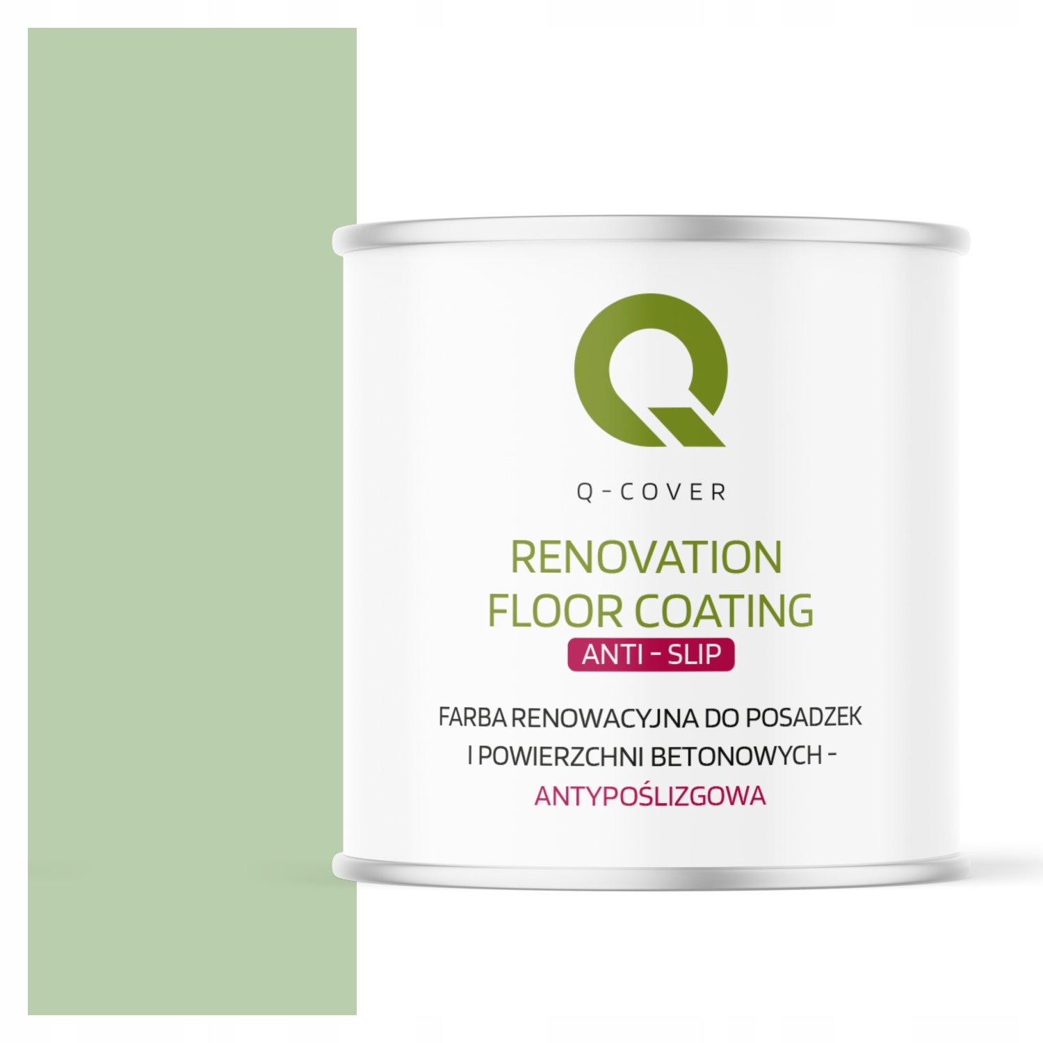 Renovačná Farba Na Podlahy Protišmyková Zelená Pastelová RAL6019 2,5 L