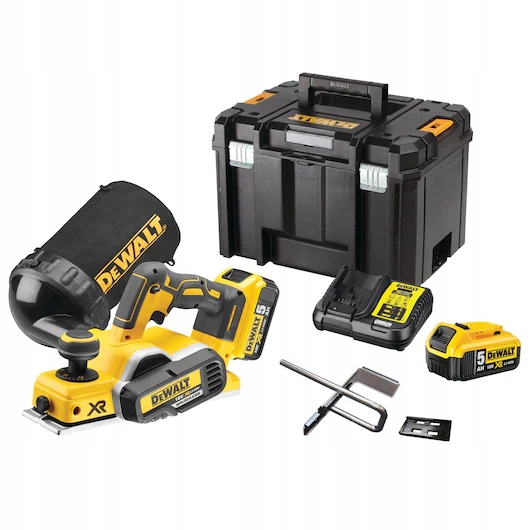 Akumulátorový hoblík 18V 2x5,0Ah DeWALT DCP580P2