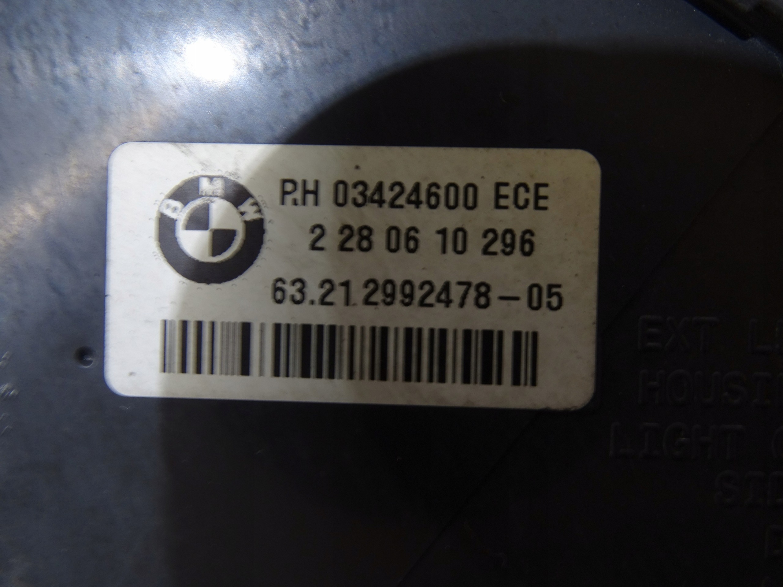 light right rear BMW X1 E84 2992478