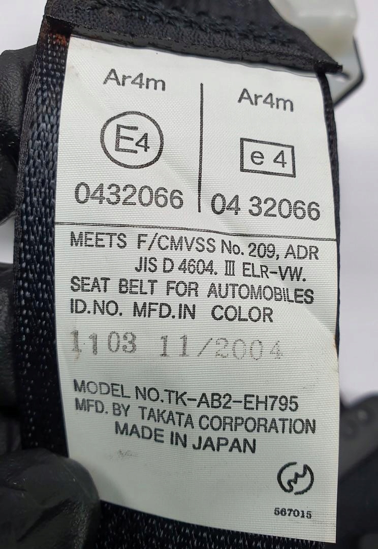 ремень задний правый mazda 0432066