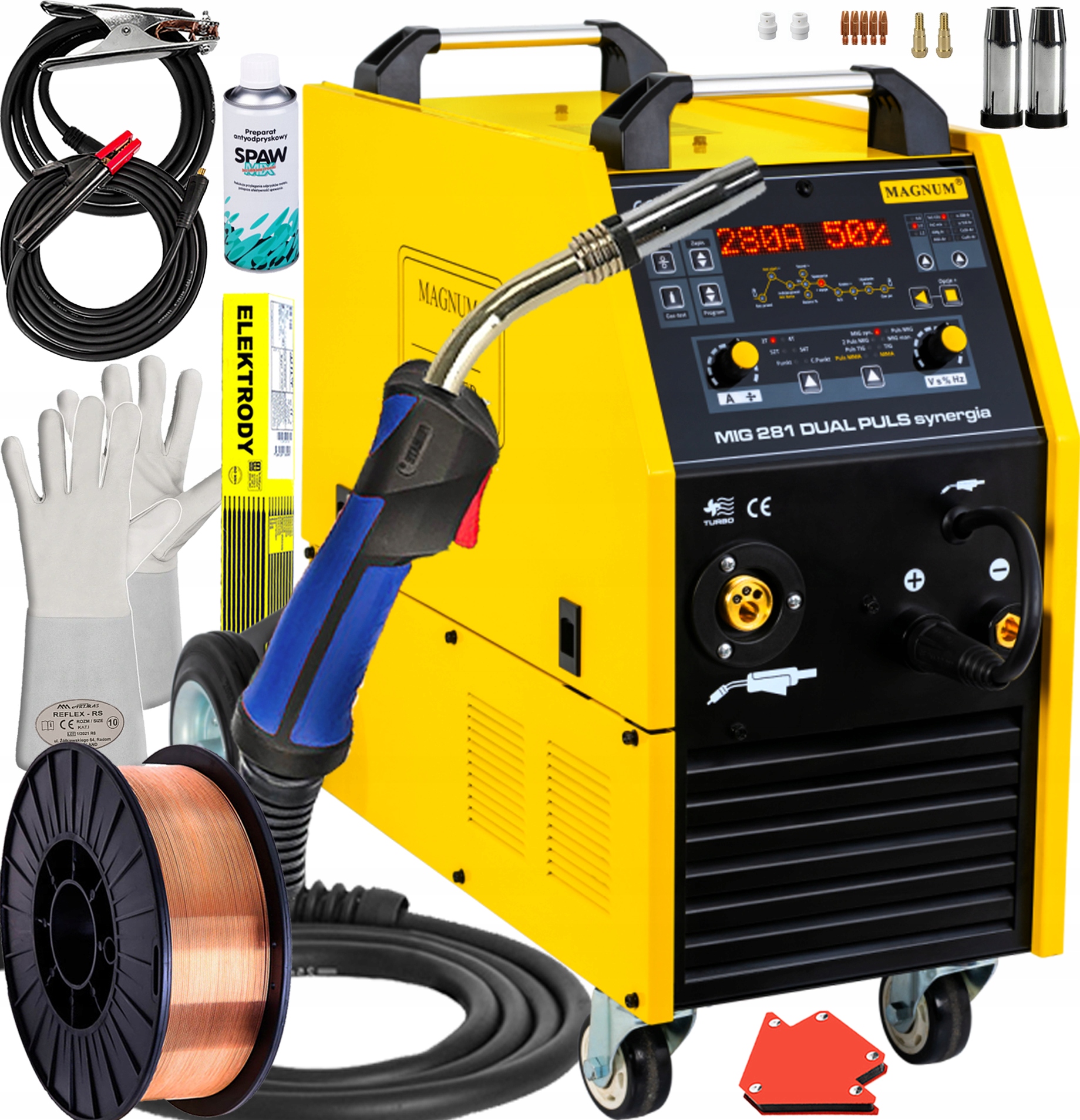 Svařovací Stroj Migomat Magnum Mig 281 Dual Puls Synergie