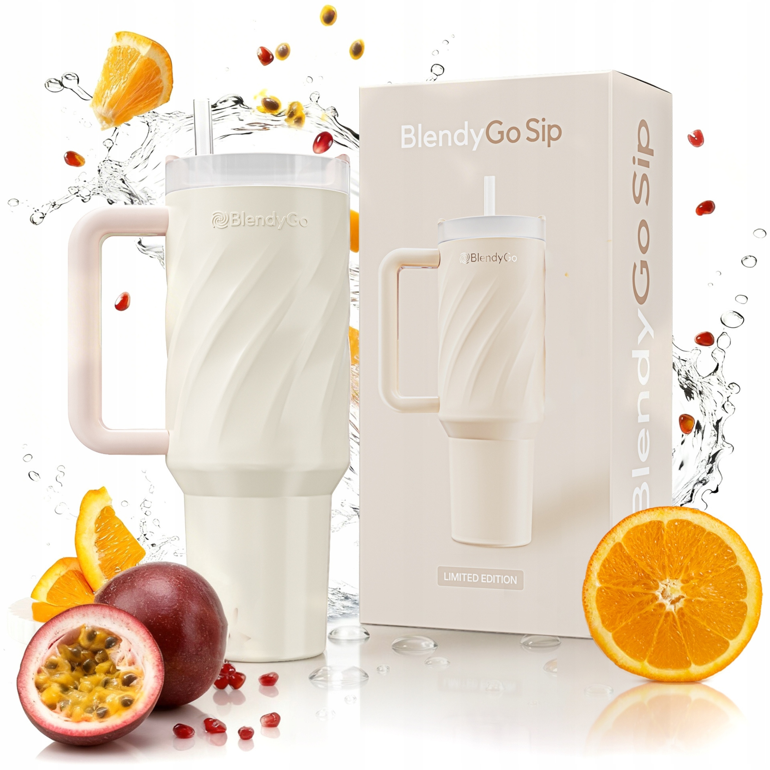 Kubek termiczny BlendyGo Sip butelka na wodę Bpa Free TempLock 900 ml