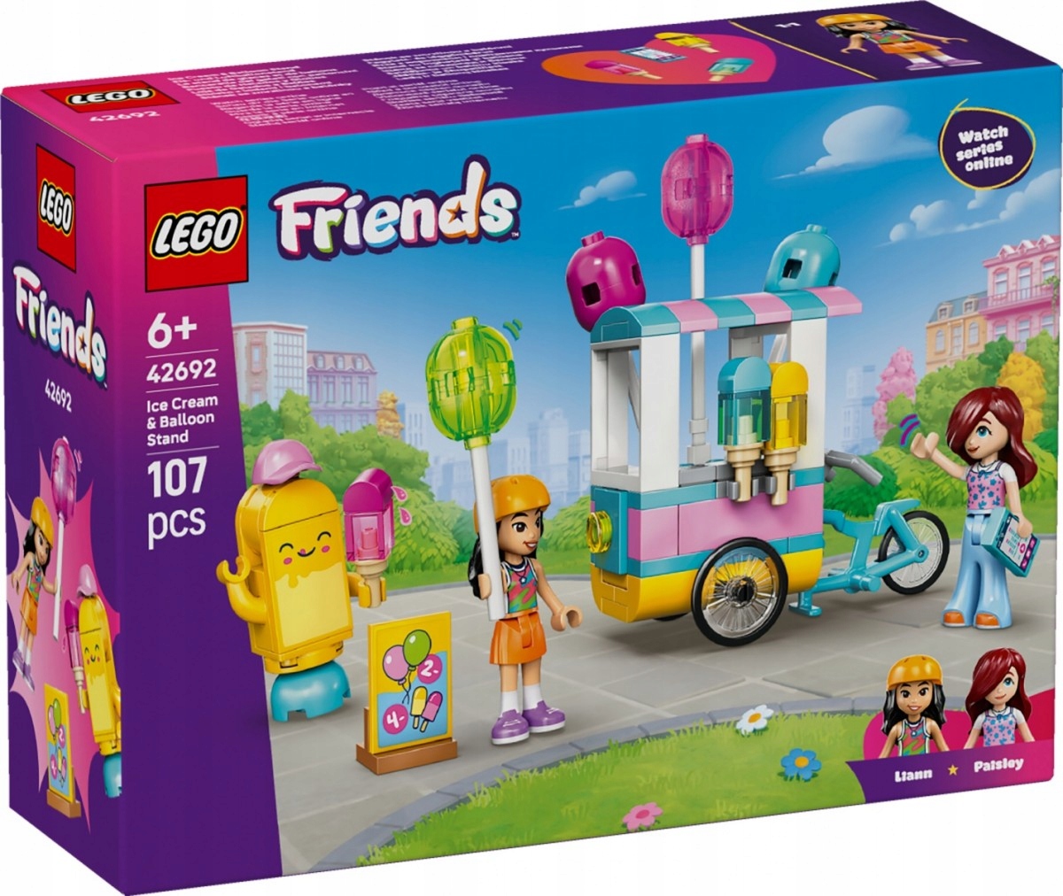 Lego stavebnice Friends 42692 Stánek se zmrzlinou a balónky