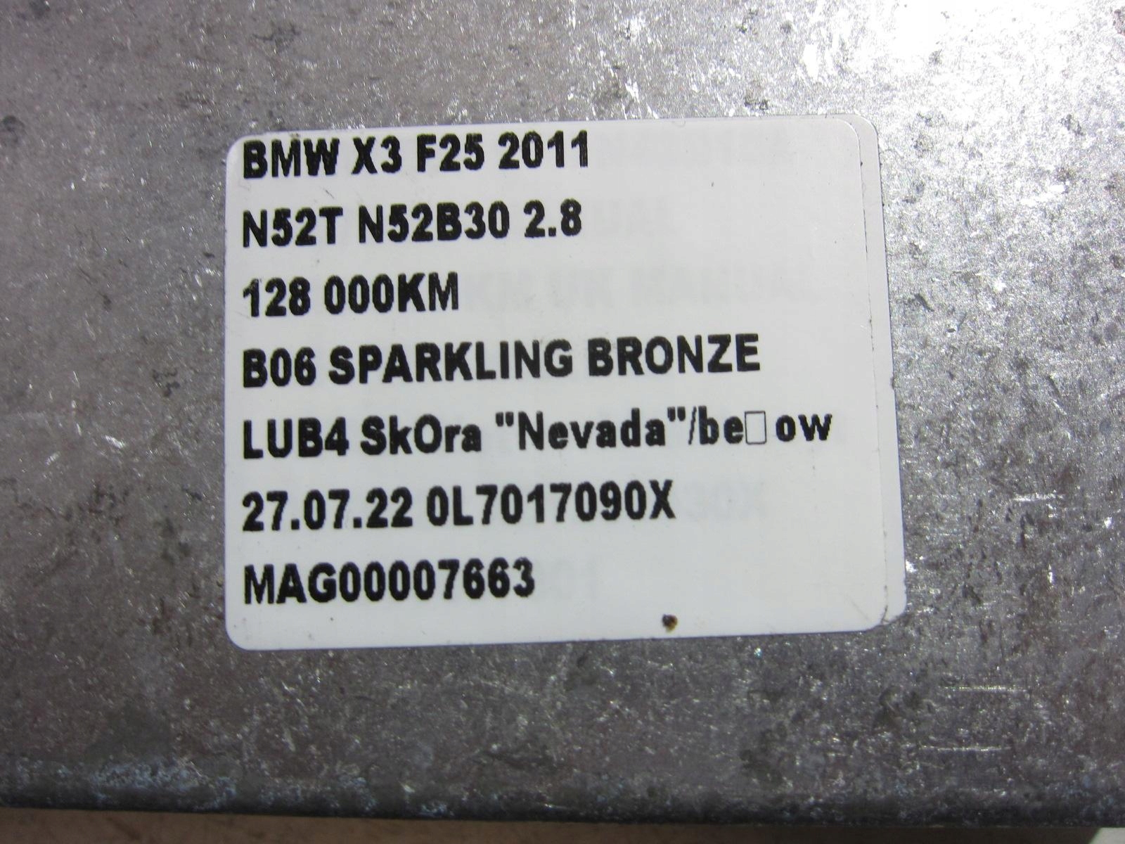 BMW X3 F25 F07 module control unit KAMERY 9240986