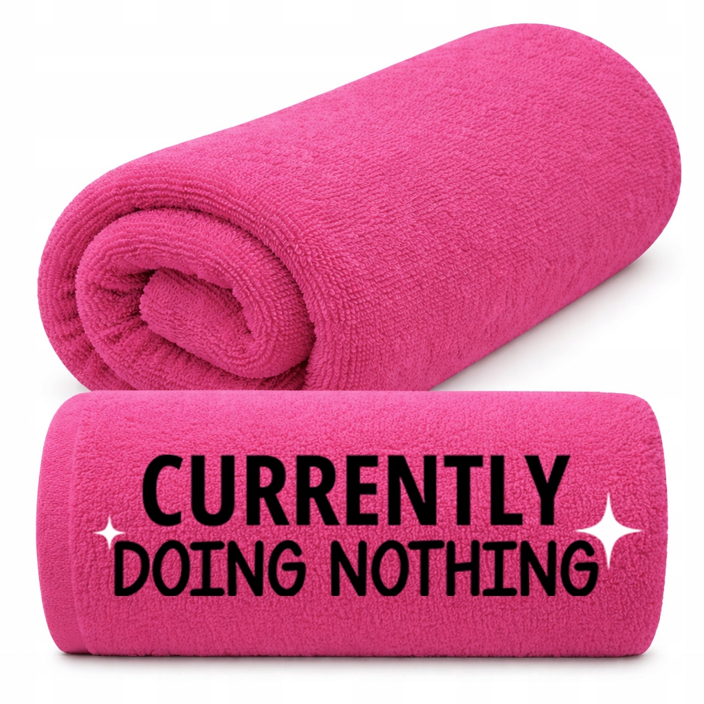 Osuška 50X100 Na Dovolenku Na Ležadlo Mäkká Výšivka Fuchsia Doing Nothing