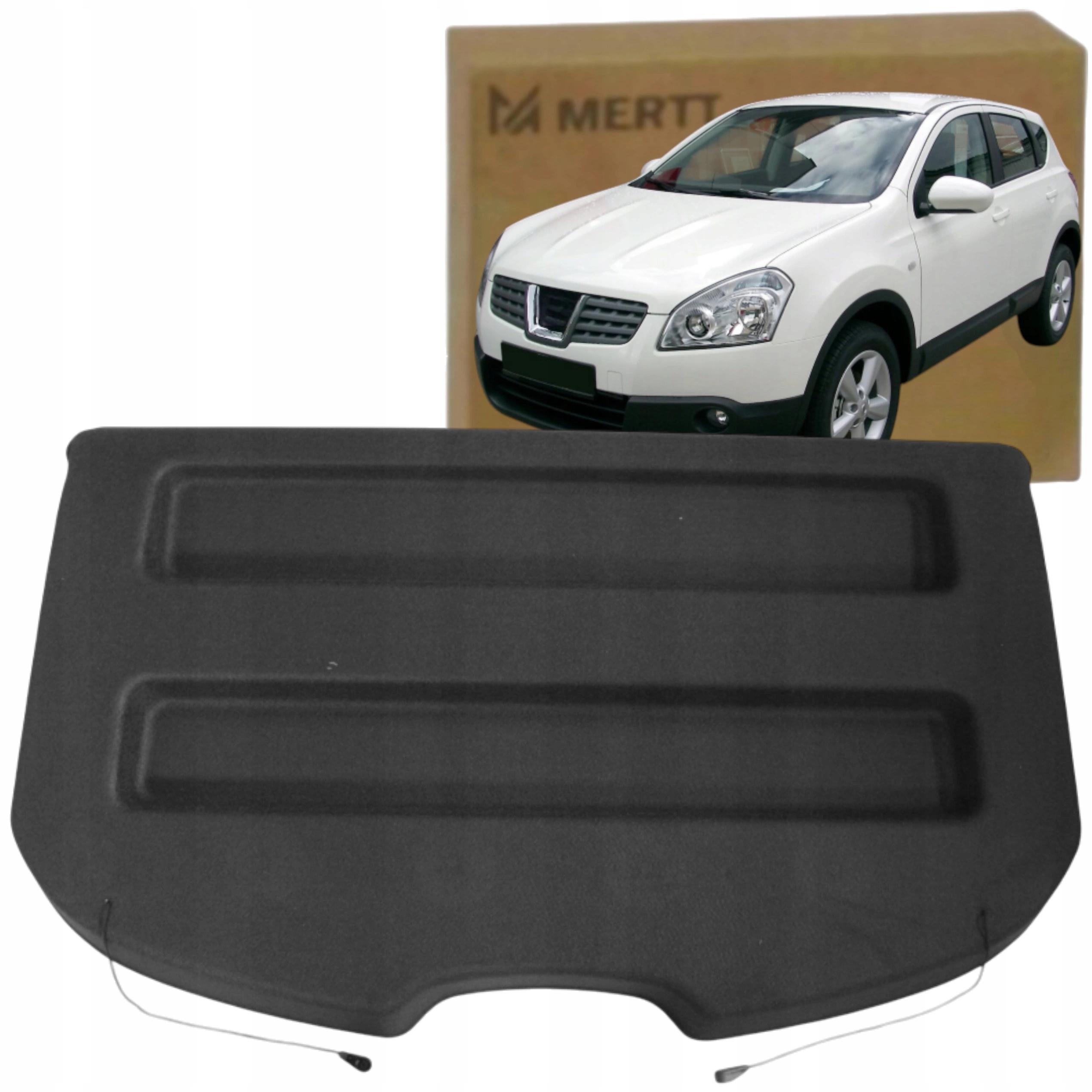 Nissan Qashqai I 2007-2014 Nová Položka zavazadlového prostoru s krytem, černá