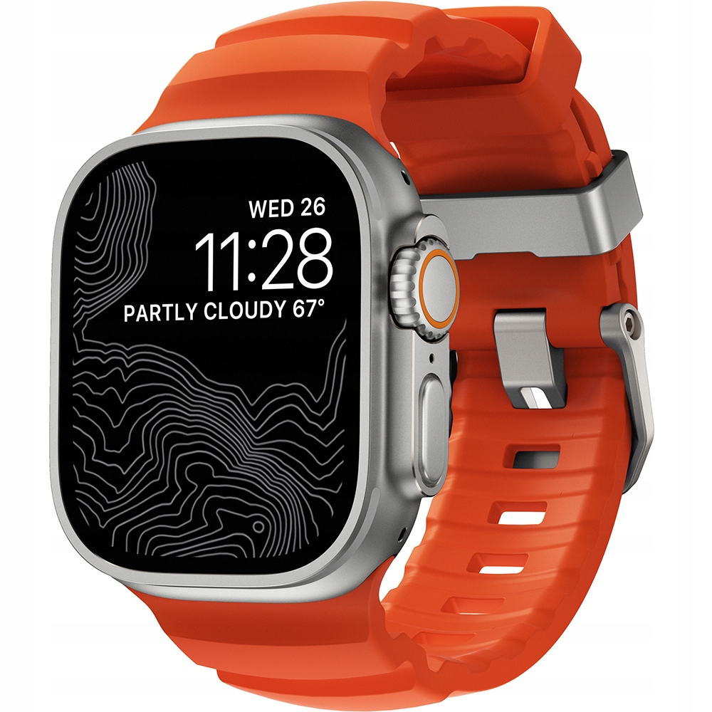 Pásik na hodinky pre Apple Watch 49/46/45/44 mm, Nomad, tenký, ľahký, štýlový