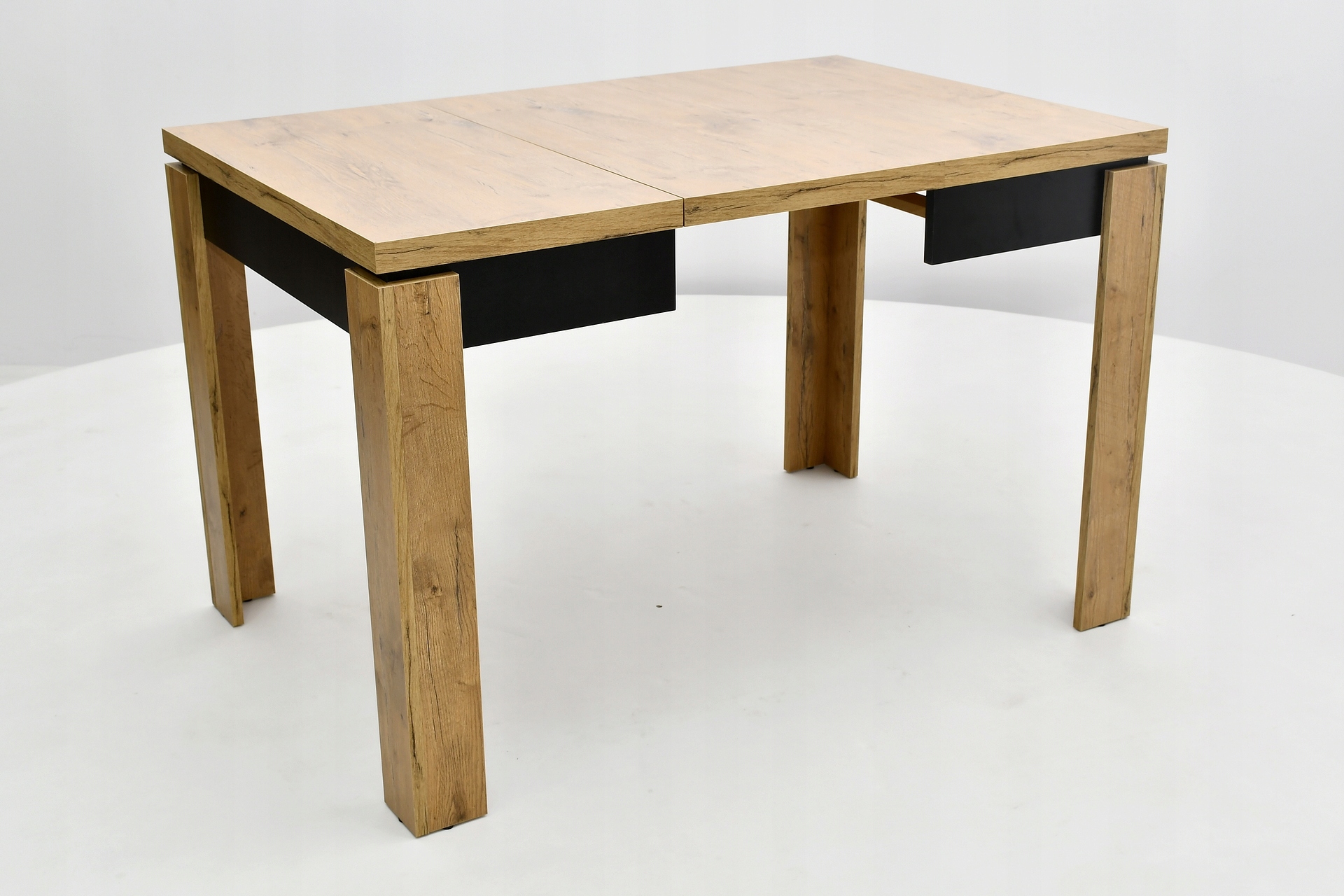 ROZKŁADANY STÓŁ 80/80 - 160 ORAZ 4 KRZESŁA KRZYŻAK. WYBÓR KOLORYSTYKI Kolor blatu dąb lancelot