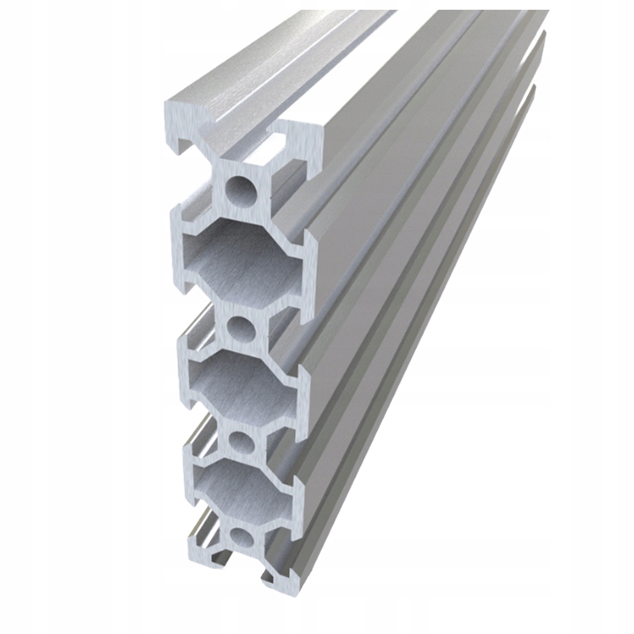 Profil aluminiowy V-SLOT 2080 srebrny o długości 100 cm