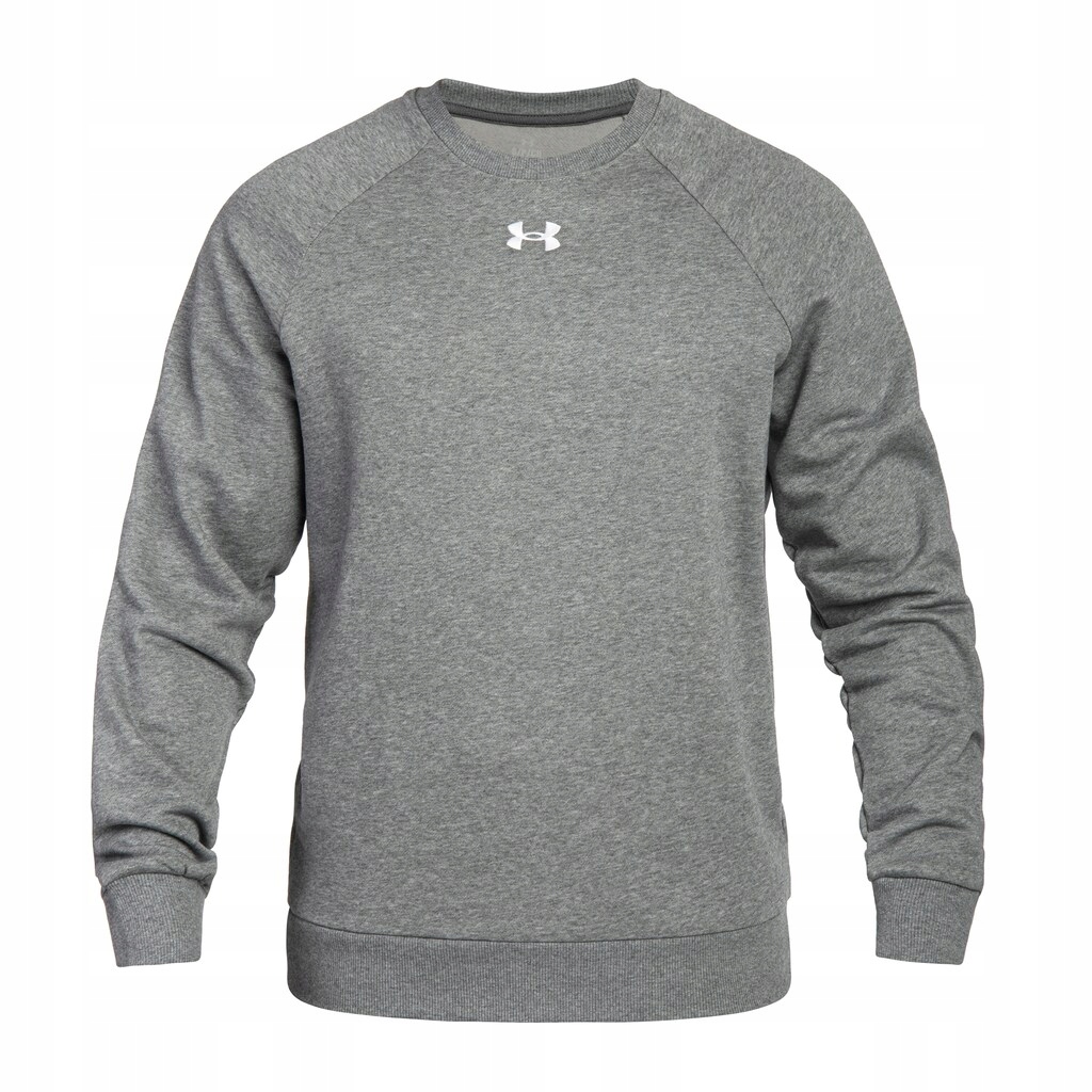 Under Armour Mikina Rival Fleece Crew Castle Rock Light Heather/White L