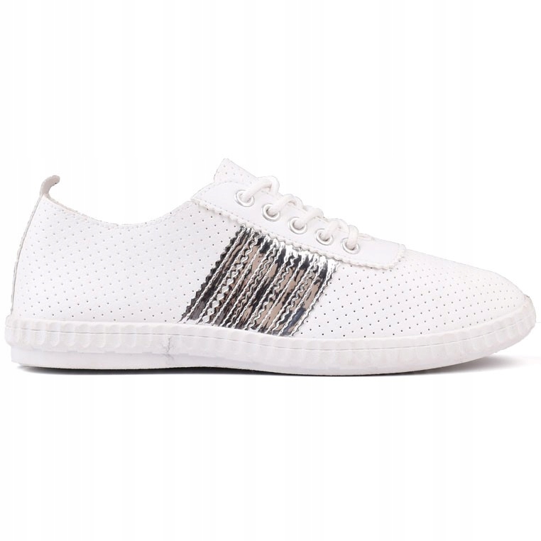 

Trampki biało srebrne 6 Onisim 38 Biały