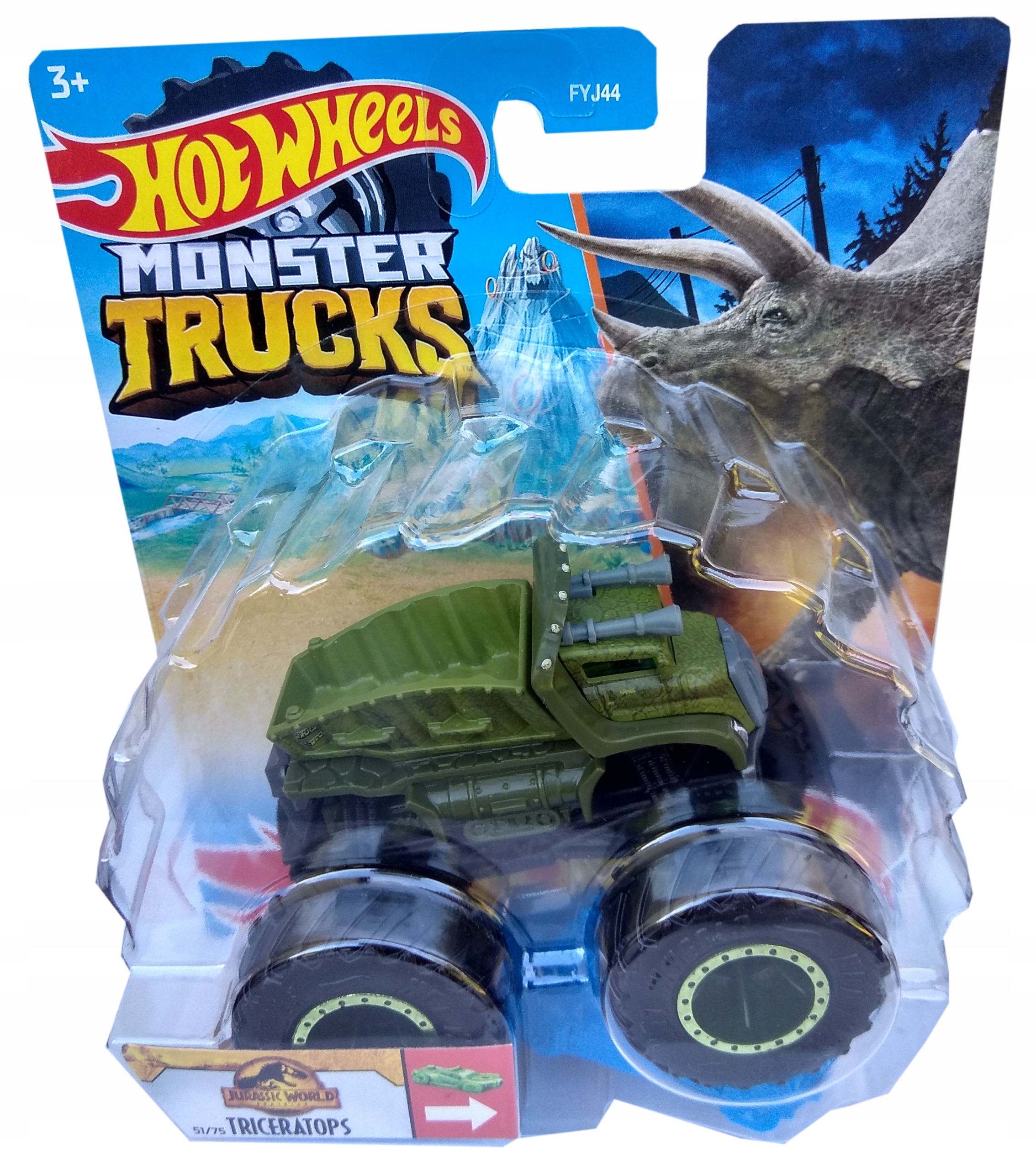 

FYJ44 auto Monster Trucks Hot Wheels Triceratops