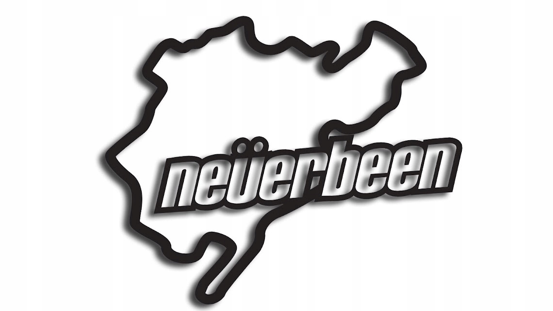 

Wycinana naklejka Neverbeen Nurburgring czarna