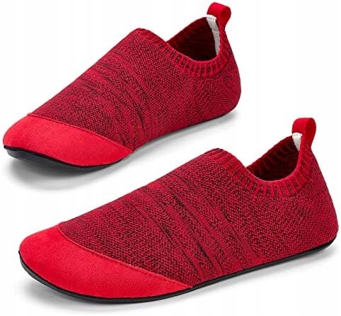 Buty czerwone lekkie męskie-damskie domowe antypoślizgowe buty wsuwane r30