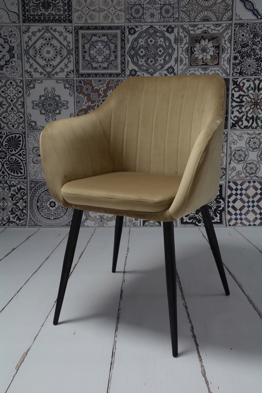 Fotel Dankor Design PIK X beżowy WELUR Wysokość mebla 85 cm