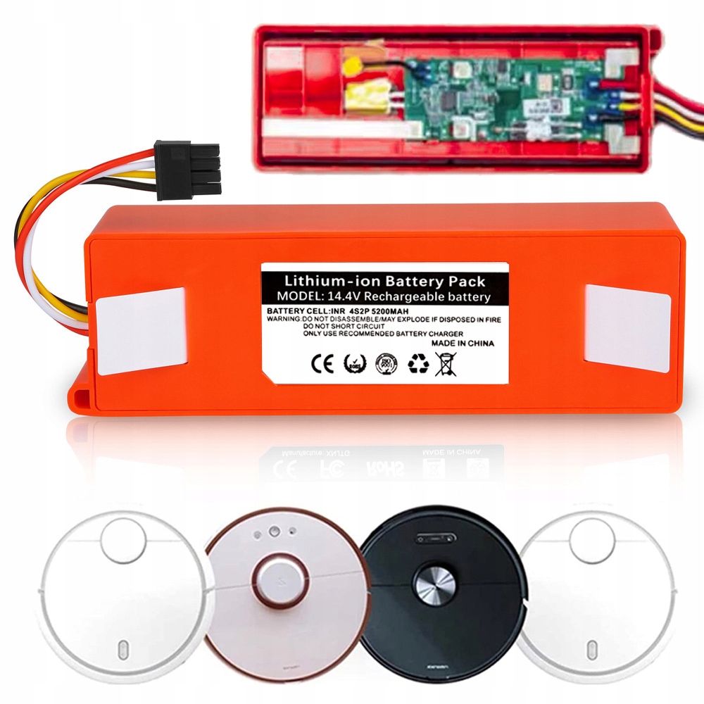 Akumulátor Pro Xiaomi MI Robot Vacuum Mop Mijia 14.4 V Odolnost