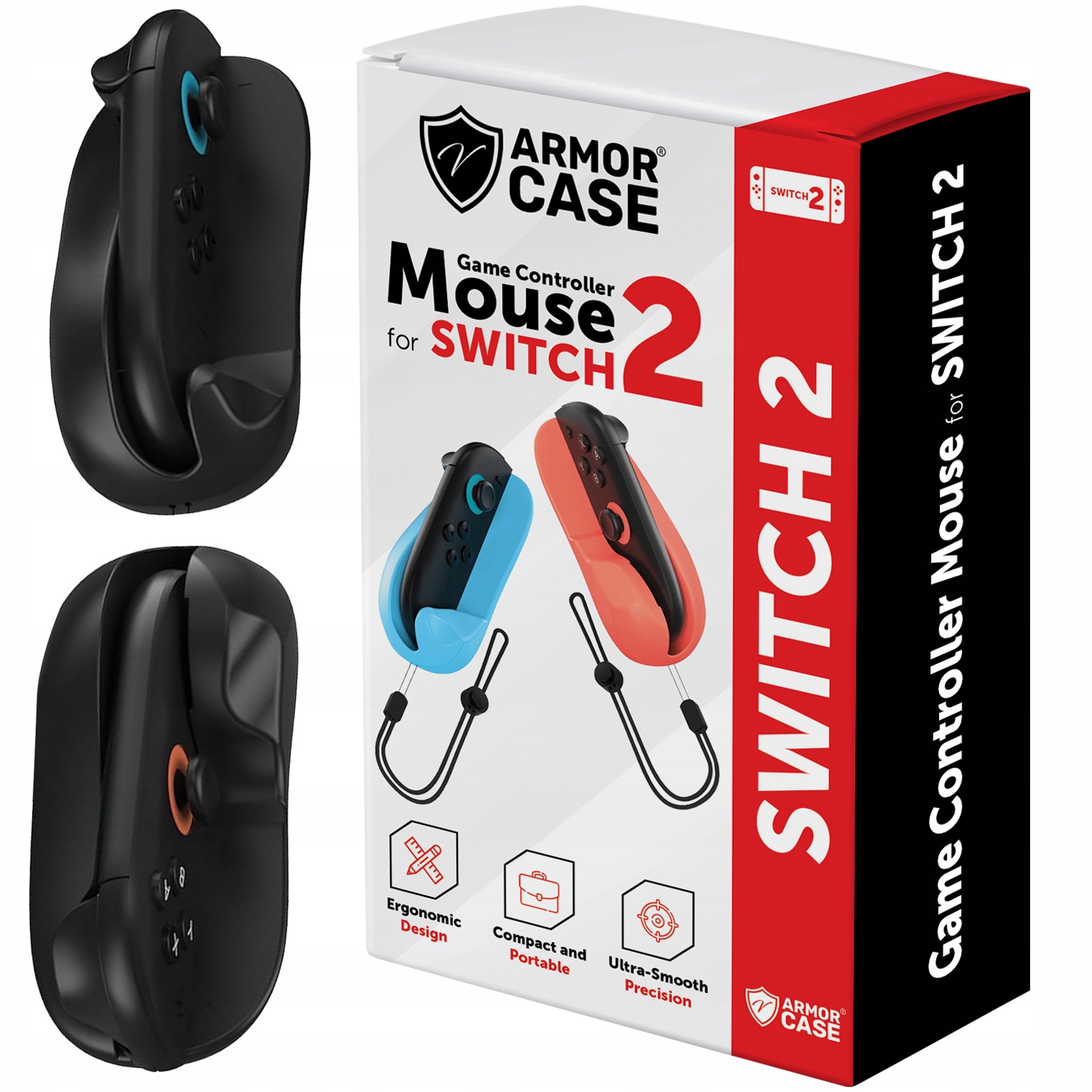 Adapter grip podstawka myszy na Joy-Con Nintendo Switch 2 czarne