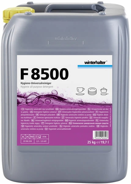 Tekutina F8500 25 kg Winterhalter pro myčky nádobí Gastro s vysokým obsahem alkalických látek