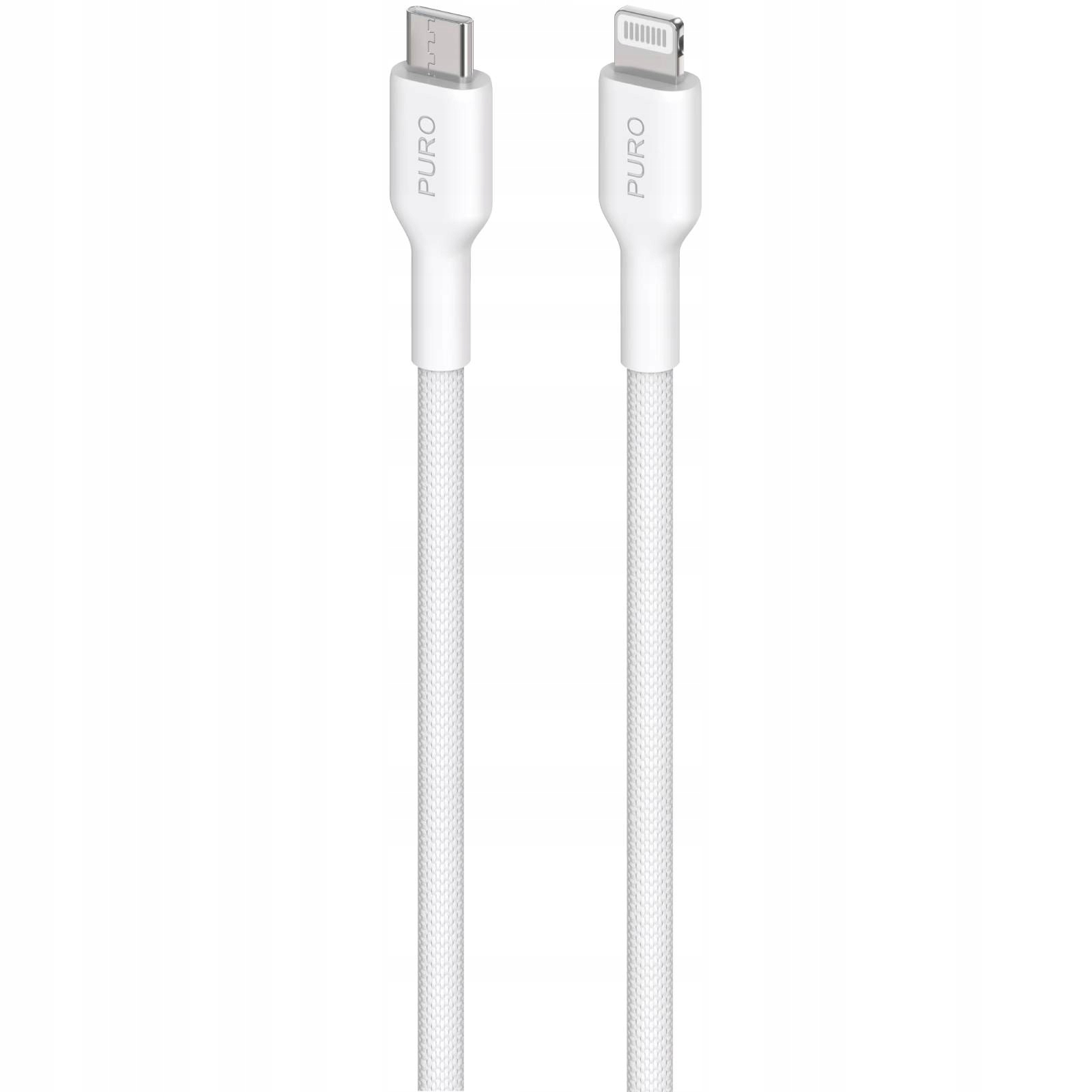 Kabel s Mfi Usb-c iPhone Lightning 1.2 m bílý