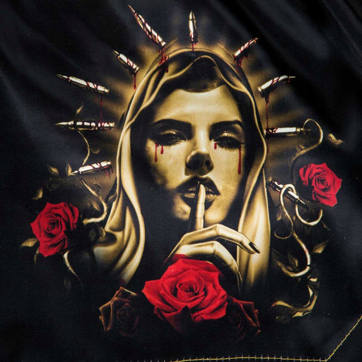 Spodenki Extreme Hobby do MUAY THAI SANTA MUERTE L Rozmiar L