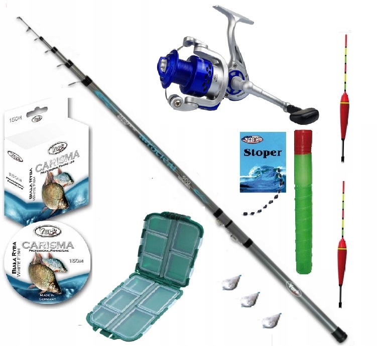 Firmowy Zestaw Wędka Bolonka 500CM+KOŁOWROTEK York