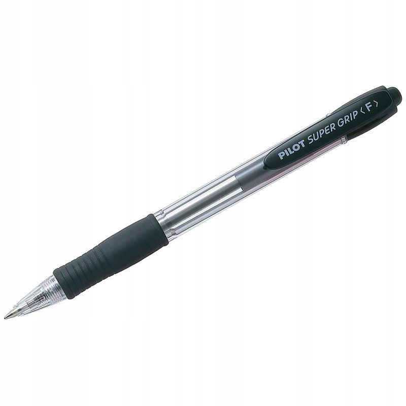Długopis olejowy czarny Pilot Super Grip Fine