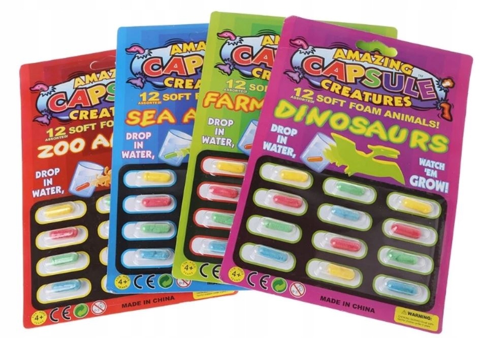 

Zestaw Kapsułki Zwierzęta Wykluwające mix 48 szt