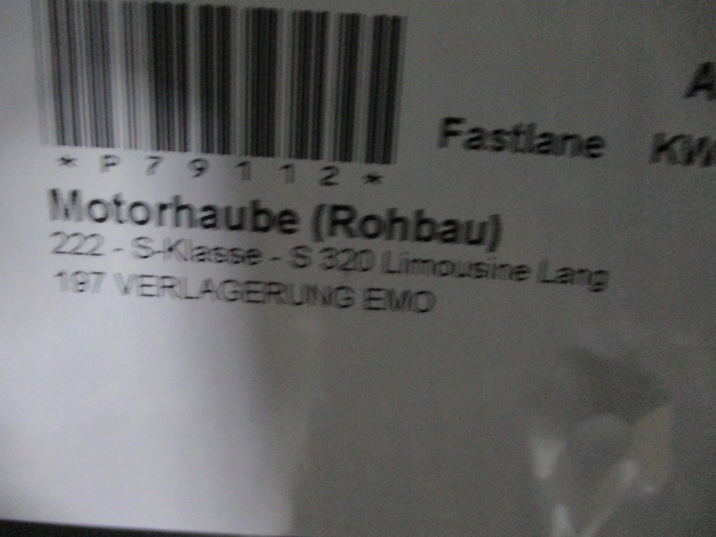 Motorhaube Mercedes-Benz S-Klasse W222 Bonnet Hood - Thumbnail 7